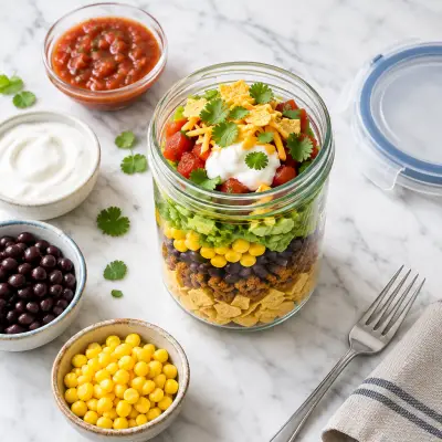 Crunchy Taco Salad Jar