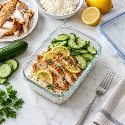 Lemon Chicken Rice Box