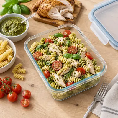 Pesto Chicken Pasta Salad