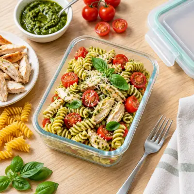 Pesto Chicken Pasta Salad