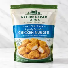 Nature Raised Farms Gluten Free Lightly Breaded Chicken Nuggets, 28 oz (Frozen)