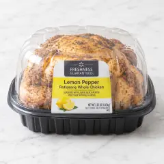 Freshness Guaranteed Lemon Pepper Rotisserie Whole Chicken, 2.25 lb (hot)