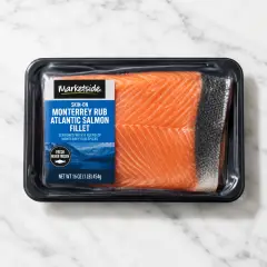 Marketside Skin-On Monterrey Rub Atlantic Salmon Fillet, about 1 lb