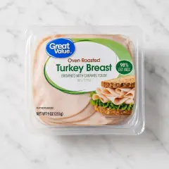 Great Value Oven Roasted Turkey Breast Lunchmeat, 9 oz
