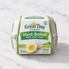 Great Day Farms Hard-Boiled Cage Free Eggs, 2 Eggs
