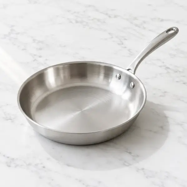 Cast iron or stainless skillet