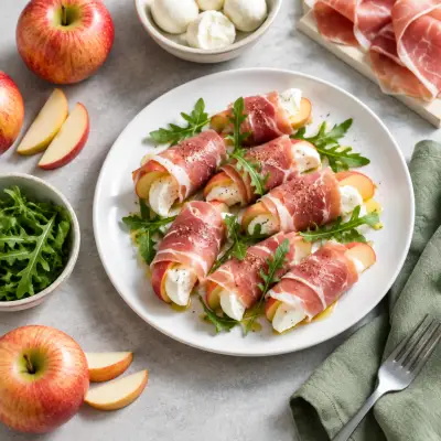 Apple, Mozzarella & Prosciutto Roll-Ups