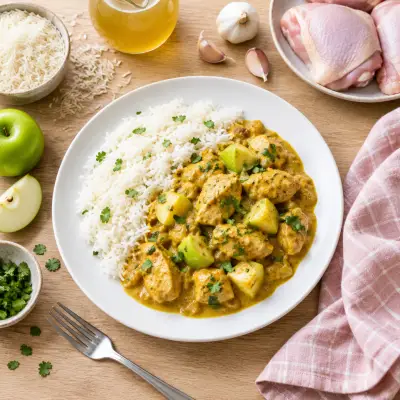 Chicken & Green Apple Curry with Basmati Rice