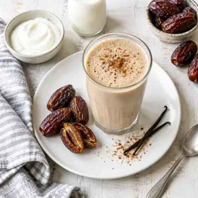 Date-Sweetened Vanilla Chai Protein Shake