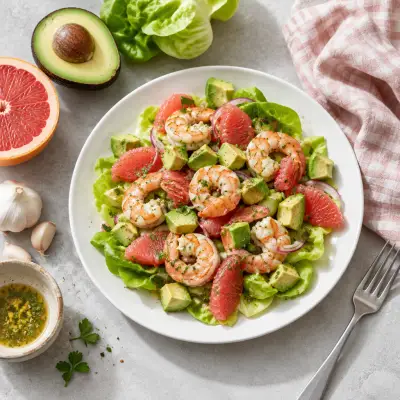 Shrimp, Avocado & Grapefruit Salad